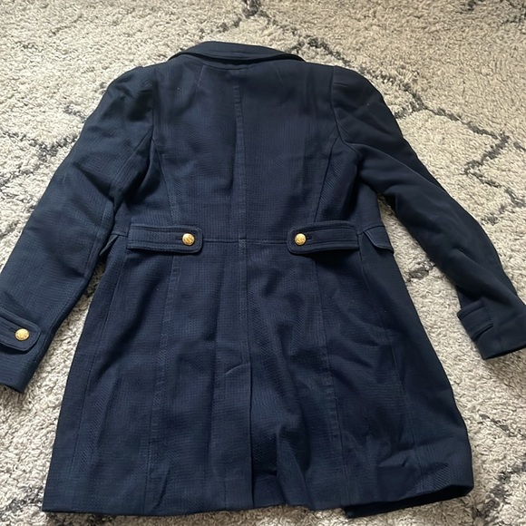 Banana Republic Size S Navy Overcoat - Picture 5 of 7